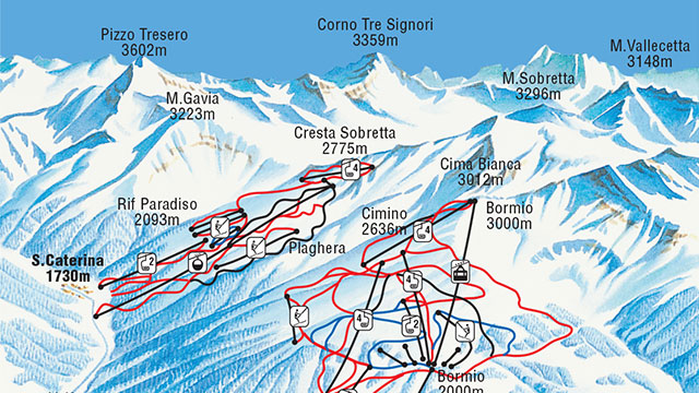 Bormio Piste Map